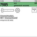 Linsenschraube DIN 7985 ISR M3x12-T10 4.8 galv.verz. 2000St. - VPE: 2000