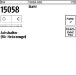 Achshalter DIN 15058 40x 10 Stahl 25 Stück - VPE: 25