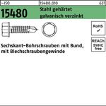 Sechskantbohrschraube ISO 15480 Bund ST 5,5x90 Stahl gehärtet galv.verz. 100St. - VPE: 100