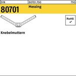 Knebelmutter DIN 80701 M24 Messing 1 Stück