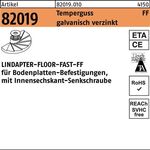 Klemme R 82019 GTW 40 FAST M12 Temperguss galv.verz. 1 Stück LINDAPTER