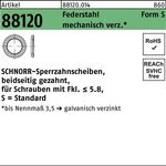 Sperrzahnscheibe R 88120 beids.gez. S22x33x1,5 Federst.mech.verz. 100St SCHNORR - VPE: 100