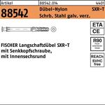 Rahmendübel R 88542 SXR 10x160 T Schraube Sta verz./Dübel-Nylon 50St. FISCHER - VPE: 50