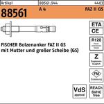 Ankerbolzen R 88561 FAZ II 12/30 GS A 4 20 Stück FISCHER - VPE: 20