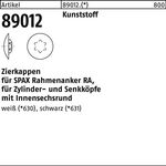 Kappe R 89012 sw Ku. sw 500 Stück SPAX - VPE: 500