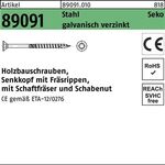 Holzbauschraube R 89091 SEKO ISR 6x110-T30 Stahl galv.verz. 100St. - VPE: 100