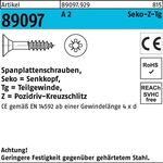 Spanplattenschraube R 89097 SEKO PZ TG 6x 70-Z A 2 100 Stück - VPE: 100