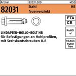 Hohlraumdübel R 82031 6-ktschraube HB 10-3 ( 90/60) 8.8 feuerverz. 1Stück