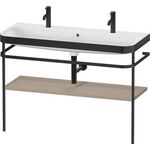 Duravit Waschtischset HAPPY D.2 PLUS 1175x490mm ein Hahnloch weiß hochglanz