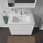 Duravit Waschtischunterbau L-CUBE 820x481mm 2 Au we ma ES Ahorn mitte