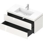 Duravit Waschtischset L-CUBE 1000x480mm 2 Sk 1 HL we hgl ES Ah Mi.