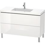 Duravit Waschtischset L-CUBE 1200x480mm 2 Au 1 HL we hgl La ES NB Mi.