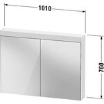 Duravit Spiegelschrank Good-Version 1010x760x148mm, 16 W