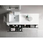 Duravit Waschtischunterbau Ketho.2 1400x459x550mm Be links weiß supermatt