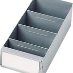 Trennw.f.Regalkasten B.160mm PS grau 25St./Btl.LA-KA-PE