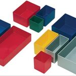 Einsatzkasten 108x108x63mm blau PS f.Schubalden u.Sortimenskästen LA-KA-PE - VPE: 25