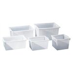 Kunststoffbehälter eck.60l PE natur L480xB480xH370mm konische Form GRAF