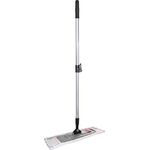 Wischset Mopphalter,Alu-Teleskopstiel,Mopp Mikrofaser weiß/blau B400xL1450mm