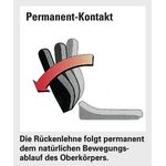 Bürodrehstuhl m.Permanentkontakt blau 420 - 550 mm o.Lehnen Trgf.110kg TOPSTAR