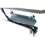 Kabelkanal B760xT185xH100mm silber f.Schreibtisch