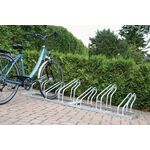 Fahrradbügelparker 1-s.90Grad verz.Anz.Radstände 5 z.Schr.zerlegt