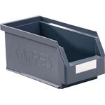 Sichtlagerkasten L290xB140xH130mm PE grau KAPPES