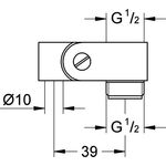 Grohe Gelenkstück 1/2" we