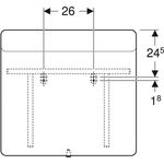 Geberit Lichtspiegelelement it 700x650x35mm, LED 24 V DC 13 W