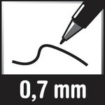 Faber-Castell Druckbleistift GRIP 2011 131211 0,7mm B silber