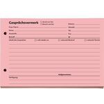 SoldanPlus Gesprächsvermerk 1201400 DIN A5 quer 100Blatt rot