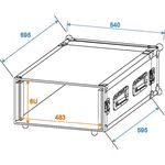 ROADINGER Verstärkerrack PR-2ST, 6HE, 57cm tief