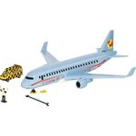 Verkehrsflugzeug mit Zubehör