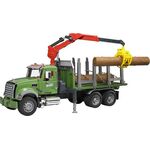 MACK Granite Holztransport LKW+Ladekran