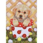 DIAMOND DOTZ Welpe im Topf 30x42 cm