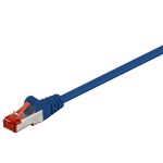 CAT 6 Netzwerkkabel LS0H S/FTP 2x RJ 45, 3m blau