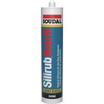 Silikondichtstoff Silirub Bau N transp.300 ml Kartusche SOUDAL