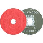 Fiberscheibe COMBICLICK CO-COOL D.115mm K.120 INOX/Alu.Keramikkorn PFERD - VPE: 25