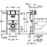 Grohe WC-Element RAPID SL Spülkasten 6-9 l