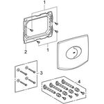 Grohe Abdeckplatte CHIARA/SENTOSA 203x185mm, aus ABS chrom