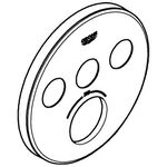 Grohe Rosette SMARTCONTROL moon white, rund, für UP-THM mit 3 ASV