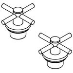 Grohe Kreuzgriff ATRIO 2 Stück chr