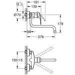 Grohe EH-Spültischbatterie EUROSMART 1/2Zoll chr