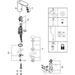 Grohe Infrarot-Elektronik EUROSMART CE M-Size, ohne Mischung 6 V Batterie chrom