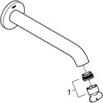 Grohe Wanneneinlauf ESSENCE Wandmontage chrom