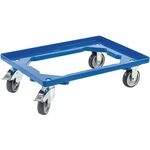 Kistenroller Trgf.250kg Gummi-Bereifung L600xB400mm Ku.blau ALLIT