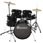 DIMAVERY DS-200 Schlagzeug-Set, schwarz