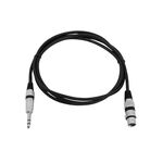 OMNITRONIC Adapterkabel XLR(F)/Klinke stereo 2m sw