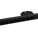 EUROLITE Steckdosenleiste R19-8 1HE sw 2,7m