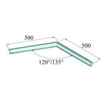 ALUTRUSS DECOLOCK DQ1-SC23 2-Weg-Ecke 135° sw