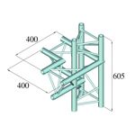 ALUTRUSS DECOLOCK DQ3-PAC44 4-Weg Ecke links